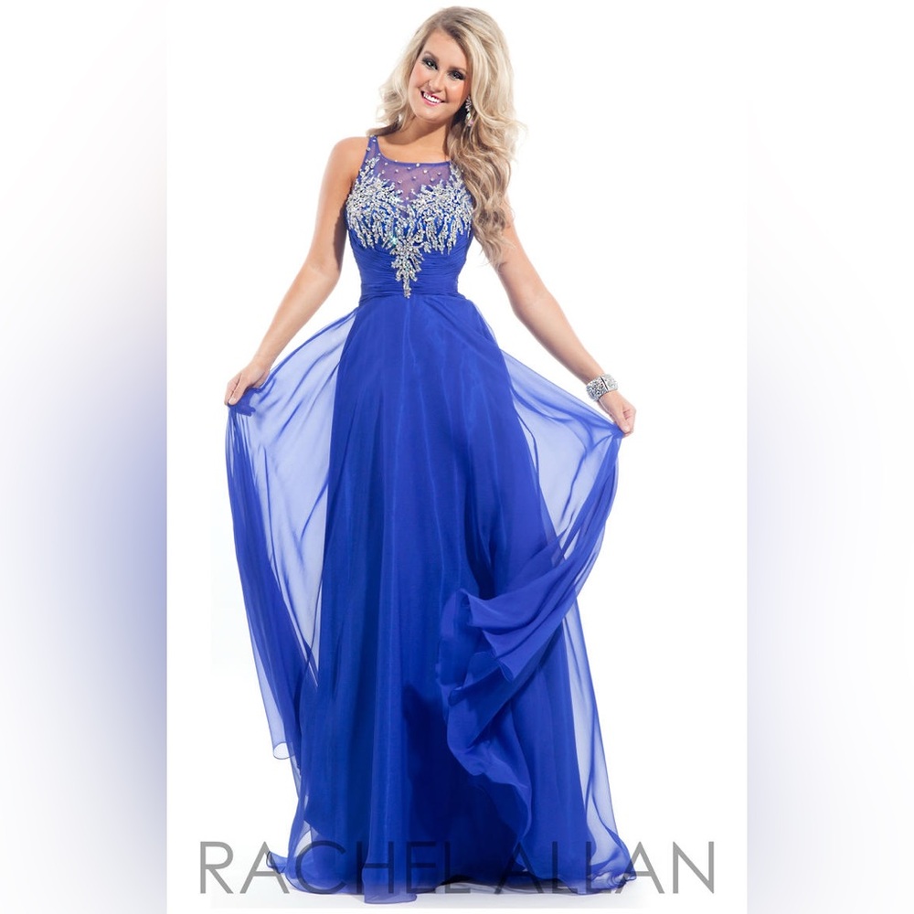 Rachel Allen Princess Royal Blue Prom dress, Size 6